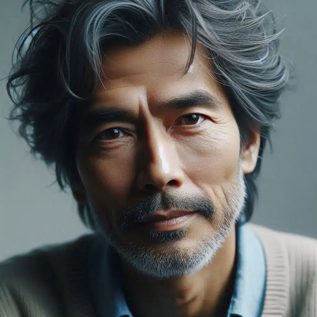 A man with gray hair and a beard