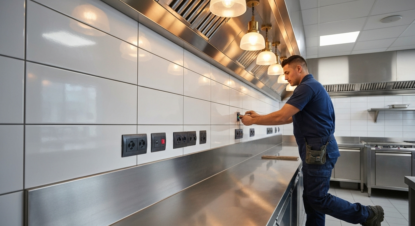 Featured image for Where the 2023 NEC Requires GFCI in Non‑Dwellings (With Examples)