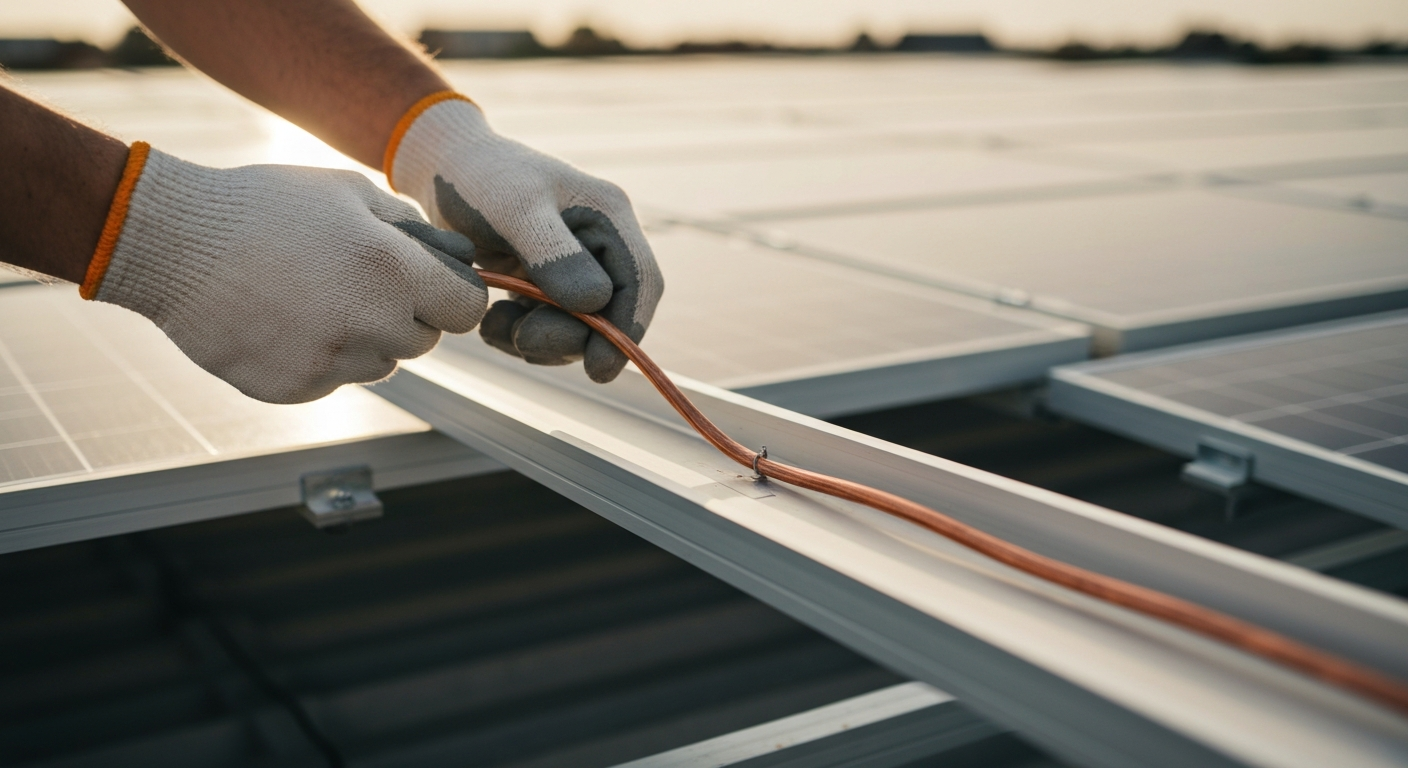 Featured image for Grounding and Bonding for PV Systems: NEC 690 Part V