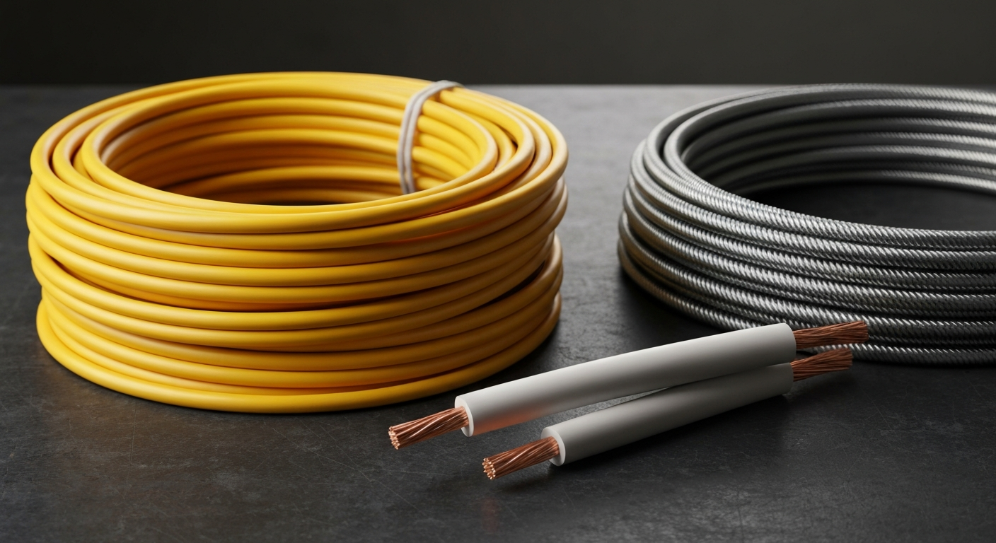 Featured image for Guide to Electrical Cable Types: Romex, MC, THHN & More