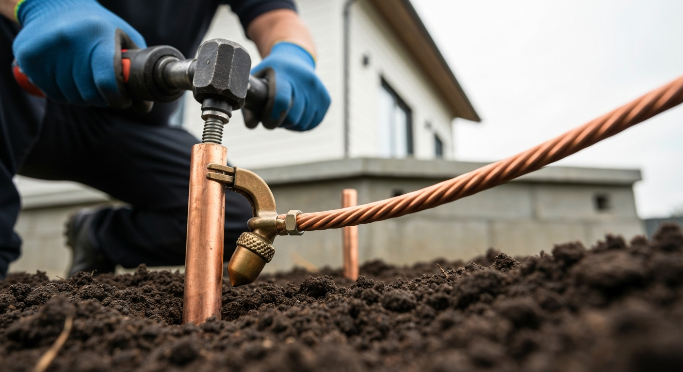 Featured image for How to Install a Ground Rod: NEC Spacing and Depth Rules