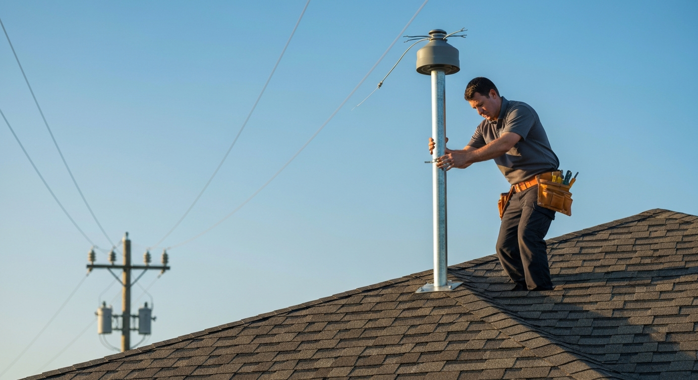 Featured image for How to Install a Service Mast and Riser: An NEC Guide