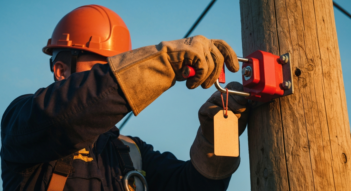 Featured image for Lockout/Tagout (LOTO) Procedures for Power Linemen