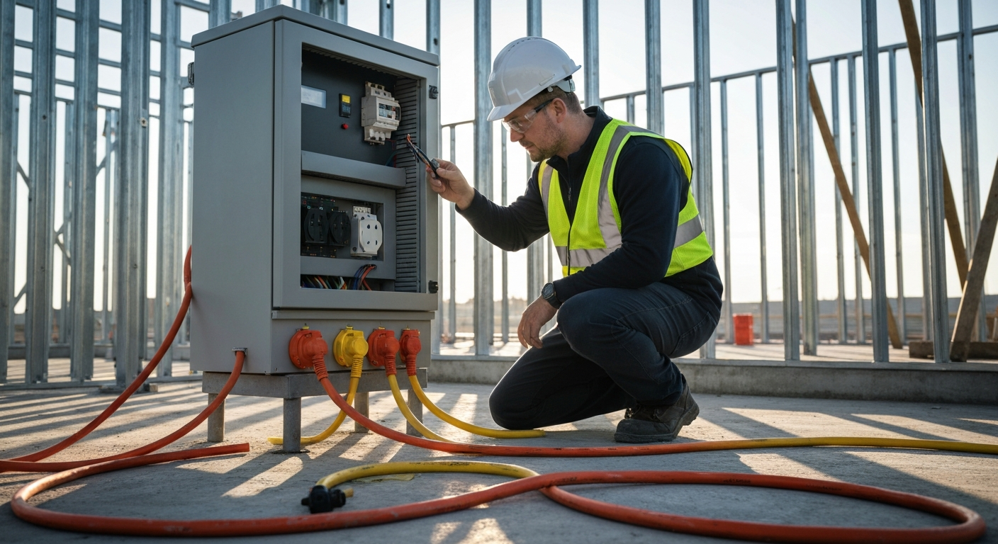Featured image for Managing Electrical Safety for Temporary Power on Job Sites