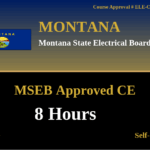 Montana – 8 hours NEC Code Updates (Part 2)