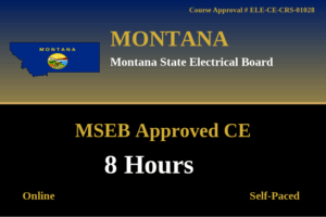 Montana – 8 hours NEC Code Updates (Part 2)